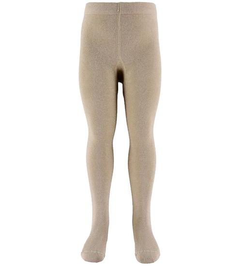 Name It Strømpebukser - NmfRosie - Cement/Lurex/Gold