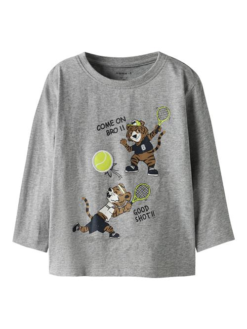 NAME IT Bluse Tamir Grey Melange