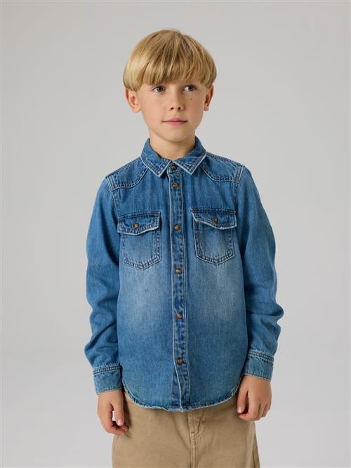 NAME IT Denim Skjorte Kim Medium Blue Denim