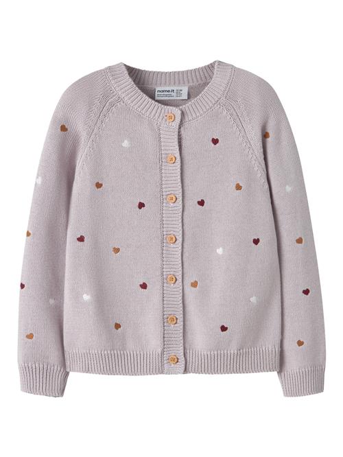 NAME IT Strik Cardigan Teart Lilac Marble