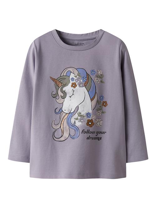 NAME IT Bluse Tulinea Lavender Gray
