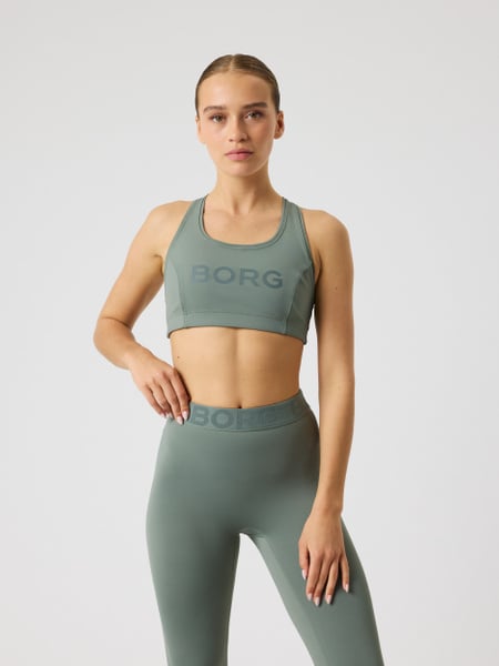 Björn Borg Borg Mid Support Sports Bra Grøn, XL