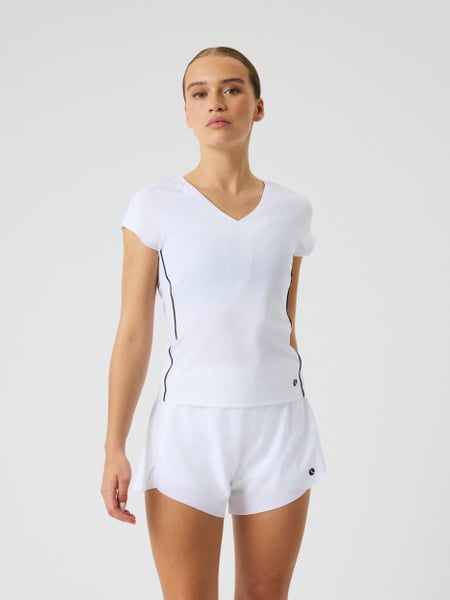 Björn Borg Ace V-neck T-shirt Hvid, XL