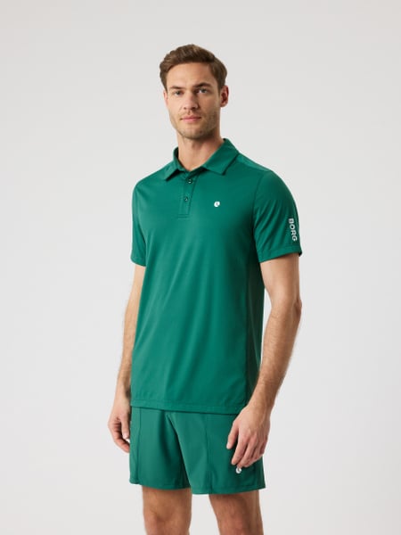Björn Borg Ace Mesh Panel Polo Shirt Grøn, XL