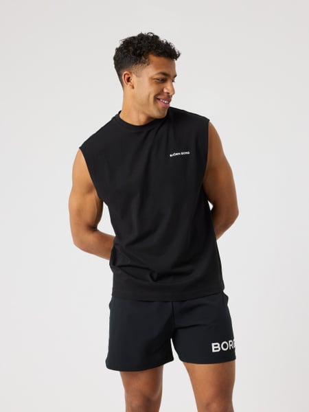 Björn Borg Borg Gym Sleeveless T-shirt Sort, XXL