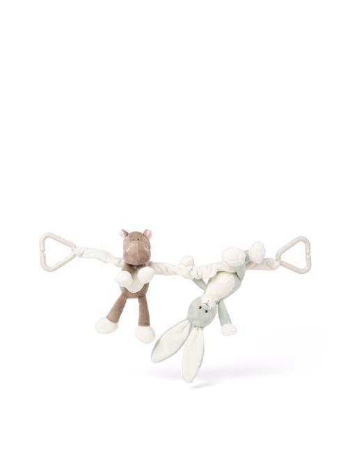 Teddykompaniet Diinglisar Bunny & Hippo Klapvognslegetøj Multi  Multi One Size  Beige  One Size  unisex