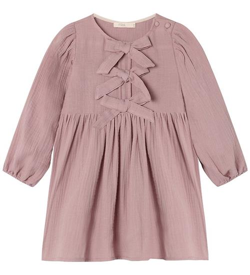 Fliink Kjole - Elmo Bow - Woodrose