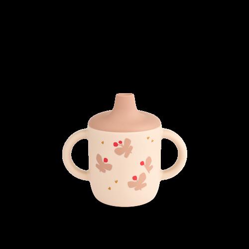 Liewood Neil Sippy Kop Butterfly / Apple Blossom  Butterfly / Apple Blossom-One Size  Rød  One Size  unisex