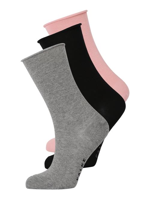 FALKE Sokker 'FALKE'  grå-meleret / lys pink / sort