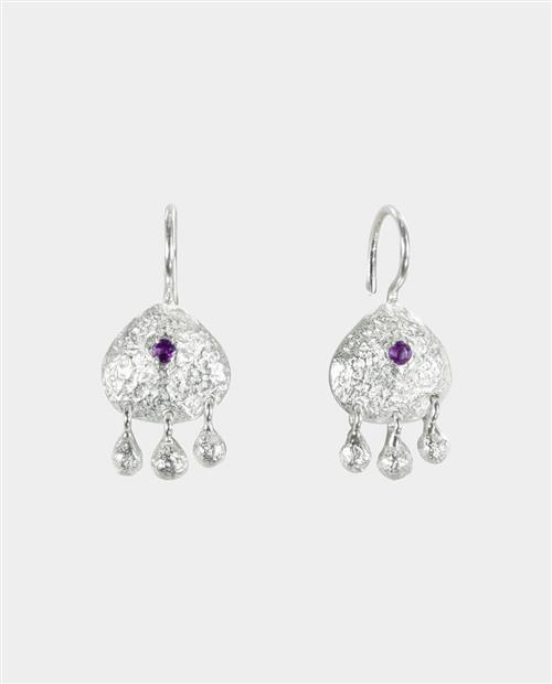 Venus - små sølv-øreringe med dansende dråber