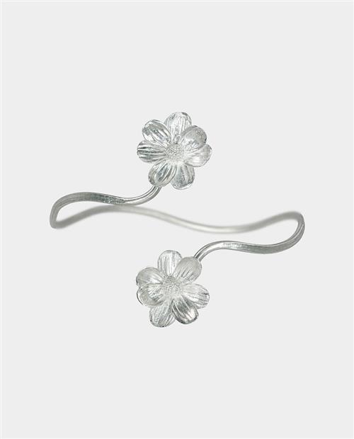 Queen Silver-Bell - sølvarmbånd med vilde blomster
