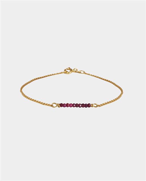 Adelperga - armbånd med rubiner