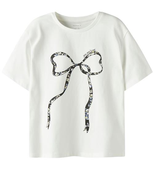 Name It T-shirt - NkfTabea - Cloud Dancer m. Print