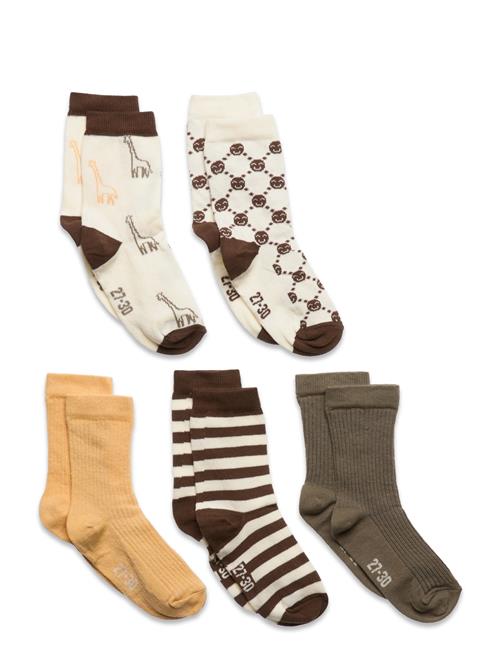 Minymo | Socks W. Pattern (5-Pack) | 15\18