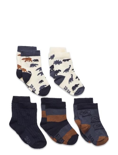 Minymo | Socks W. Pattern (5-Pack) | 35\38