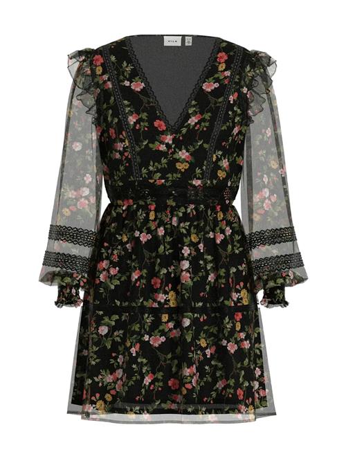 Vila | Viroman New V-Neck L/S Short Dress/Dc/Ka | 42