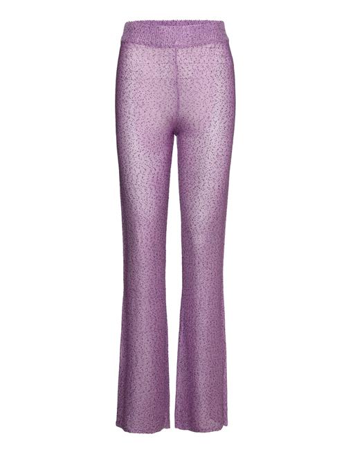 REMAIN Birger Christensen | Sequin Knit Fitted Flared Pants | 34
