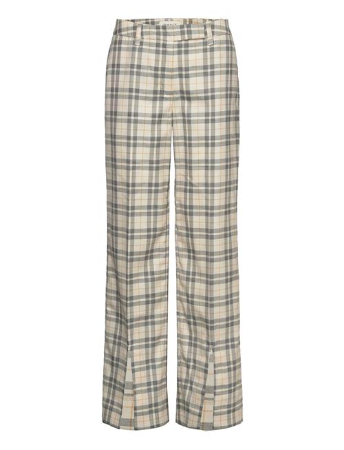 GANT | Low Rise Straight Checked Pants | 38