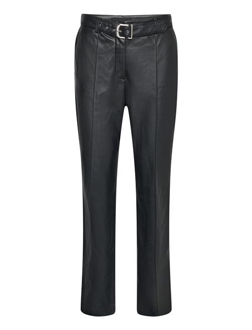Mango | Leather-Effect Trousers With Belt | 34