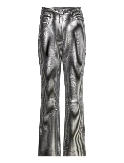 REMAIN Birger Christensen | Striped Leather Pants | 40