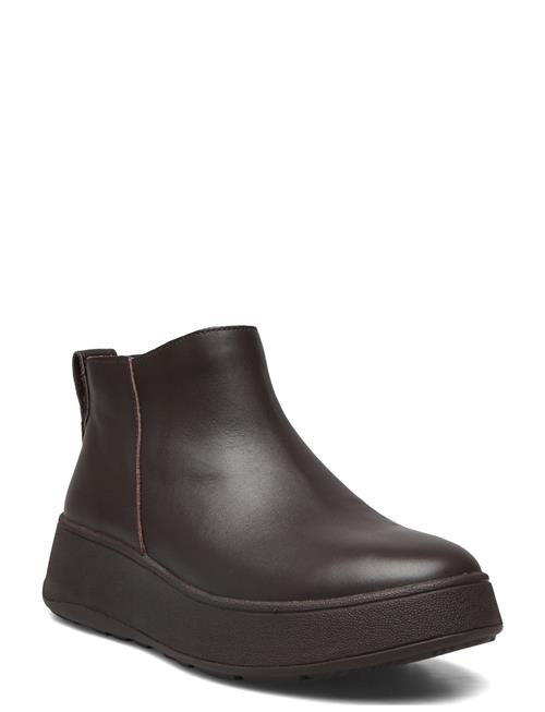 FitFlop | F-Mode Leather Flatform Zip Ankle Boots | 39
