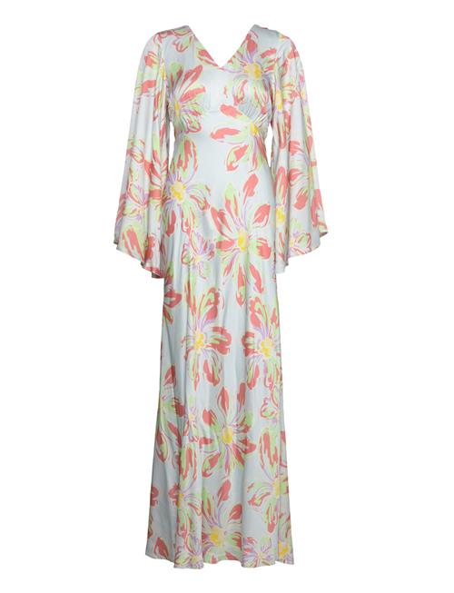 Malina | Simone Tie-Back Satin Maxi Dress | S