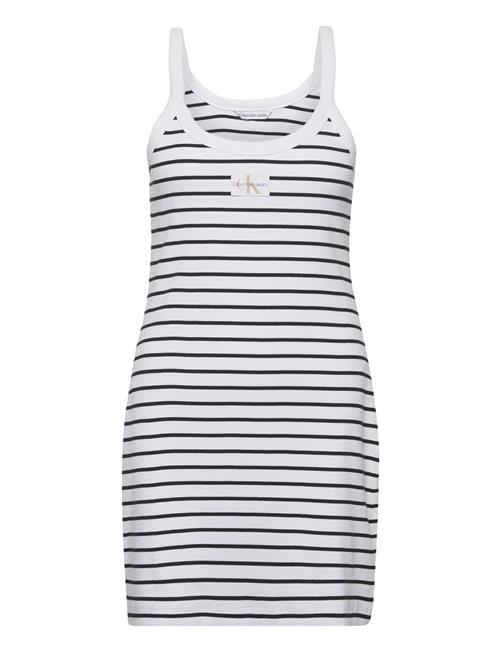 Calvin Klein Jeans | Woven Label Rib Tank Dress | M