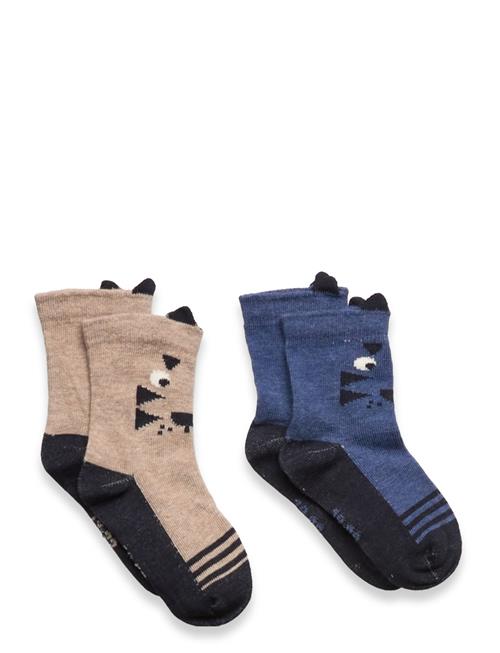 Minymo | Socks W. 3D Effect (2-Pack) | 19\22