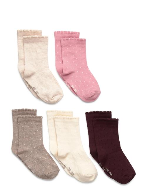Minymo | Socks W. Knit (5-Pack) | 15\18