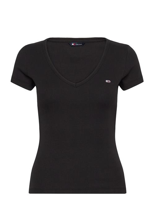 Tommy Jeans | Tjw Slim Essential Rib V Ss | S