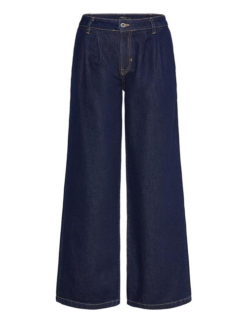Mango | Rinse-Wash Wide Leg Jeans With Pleats | 34