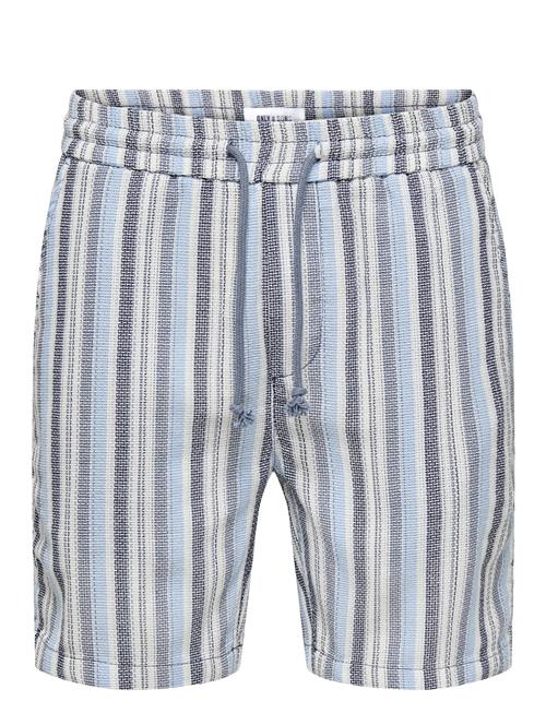 ONLY & SONS | Onstrev Life Reg Struc Stripe Shorts | M