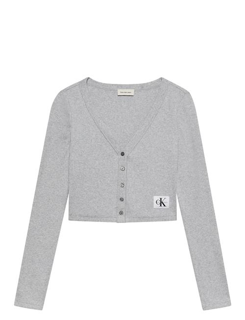 Calvin Klein Jeans | Ls Woven Label 2X2 Baby Rib Card | XS