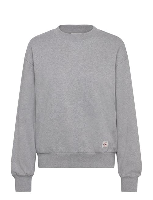 Calvin Klein Jeans | A- Ls Badge Logo Terry Crew Nk | XXS