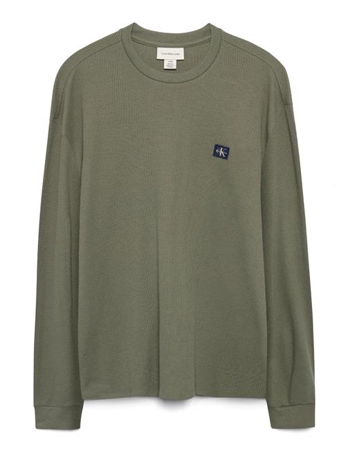 Calvin Klein Jeans | Ls Waffle Badge Crewnk Tee | XXL