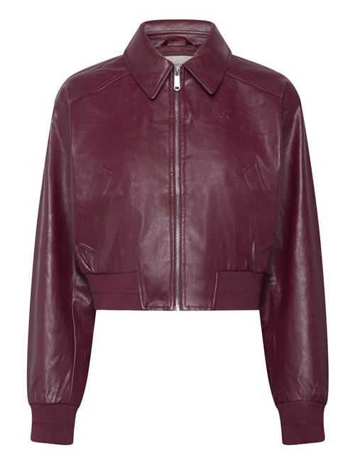 Calvin Klein Jeans | Short Faux Leather Bomber | S