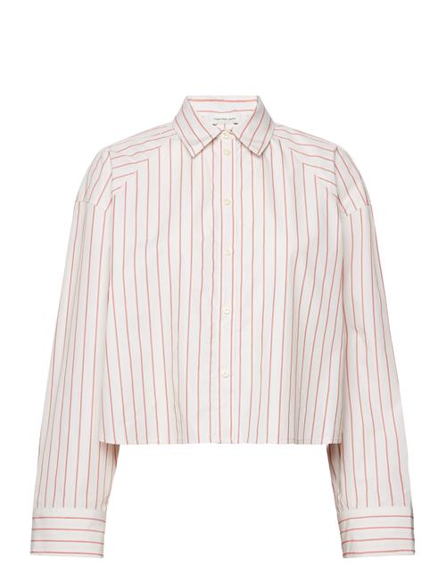 Calvin Klein Jeans | Yd Stripe Boxy Cropped Shirt | L
