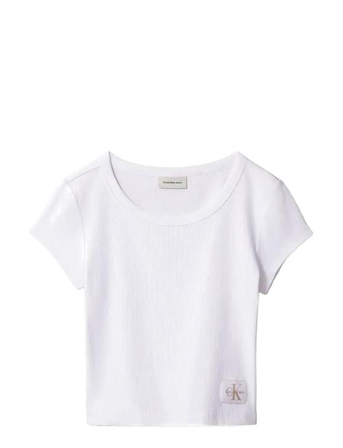 Calvin Klein Jeans | Wvn Label 2X2 Rib Baby Tee | XXS