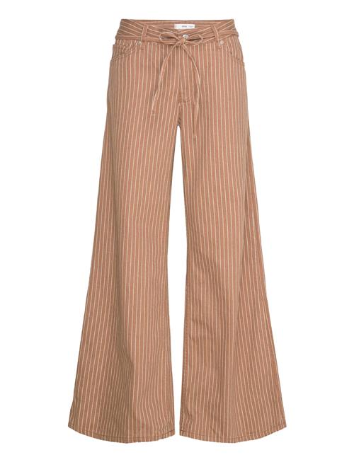 Mango | Wide Leg Jeans With Stripes And Belt | 42