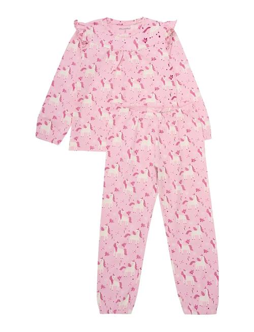 Se Minymo | Pyjamas Ls Set Aop | 128 ved Booztlet