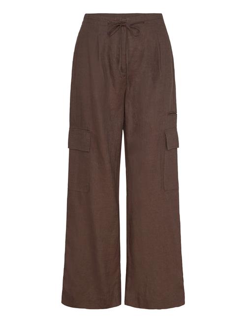 Mango | Linen Cargo Trousers | 42