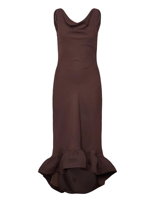 Malina | Alia Cowl Neck Ruffled Maxi Dress | 36