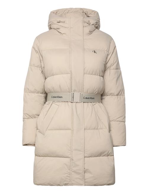 Calvin Klein Jeans | Belted Midweight Long Puffer | S