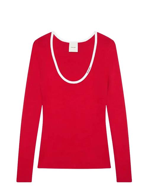 Calvin Klein Jeans | Ls Color Blocked Cotton Sweater | S