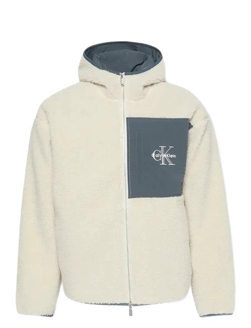 Calvin Klein Jeans | Sherpa Funnel Neck Full Zip Hood | L