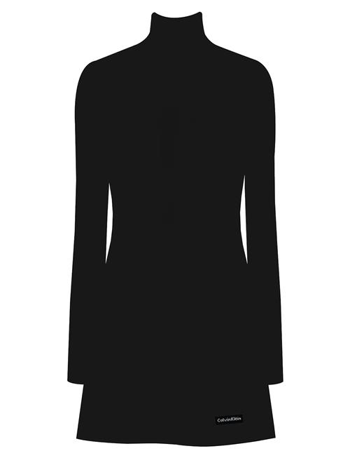 Calvin Klein Jeans | Ls Scuba Fit And Flare Dress | S