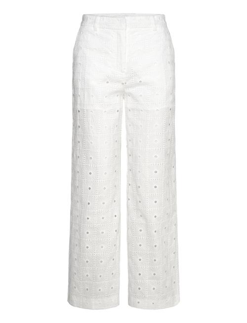 Mango | Straight-Fit Embroidered Cotton Trousers | 40