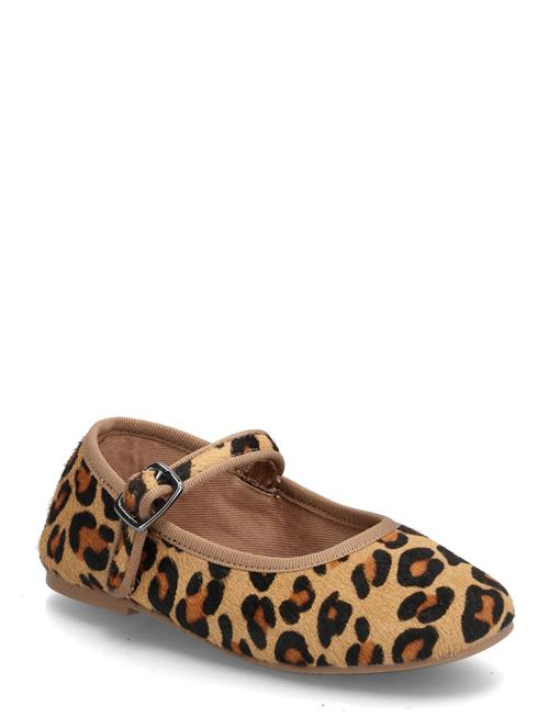 Mango | Leopard-Print Leather Ballerinas | 21