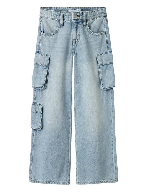 name it | Nkfbella Wide Cargo Jeans 8772-Be Noos | 140
