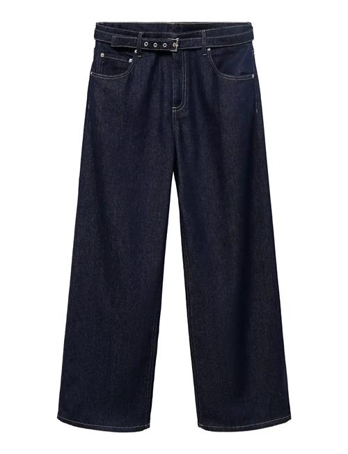 Mango | Straight-Fit Belt Jeans | 34